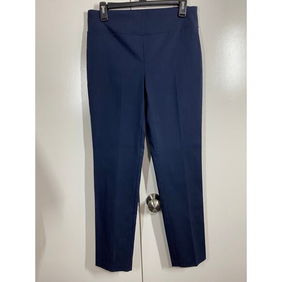 Alfani Navy Blue Pull Up Stretch Pants Size 6 - Picture 4 of 7